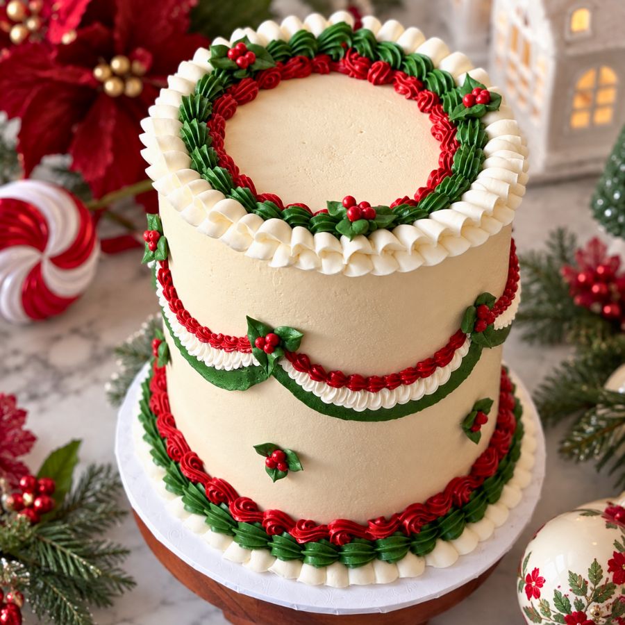 Holly Jolly Cake