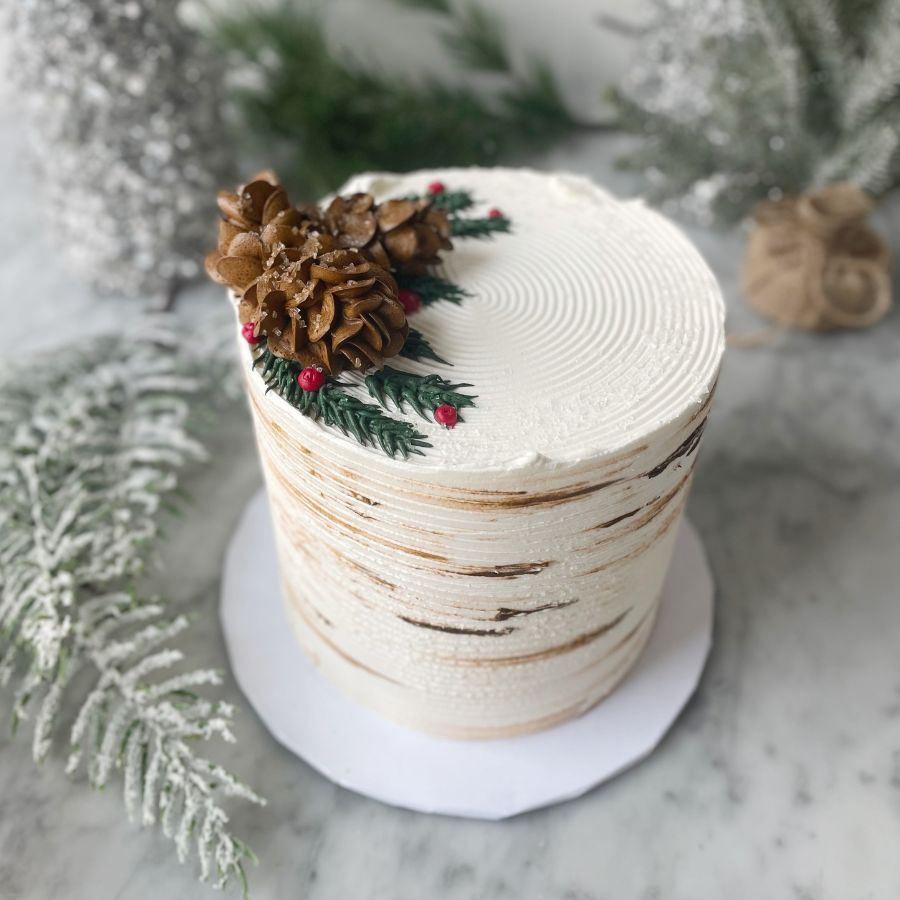 Snowy Aspen — Marble Eclair Cake