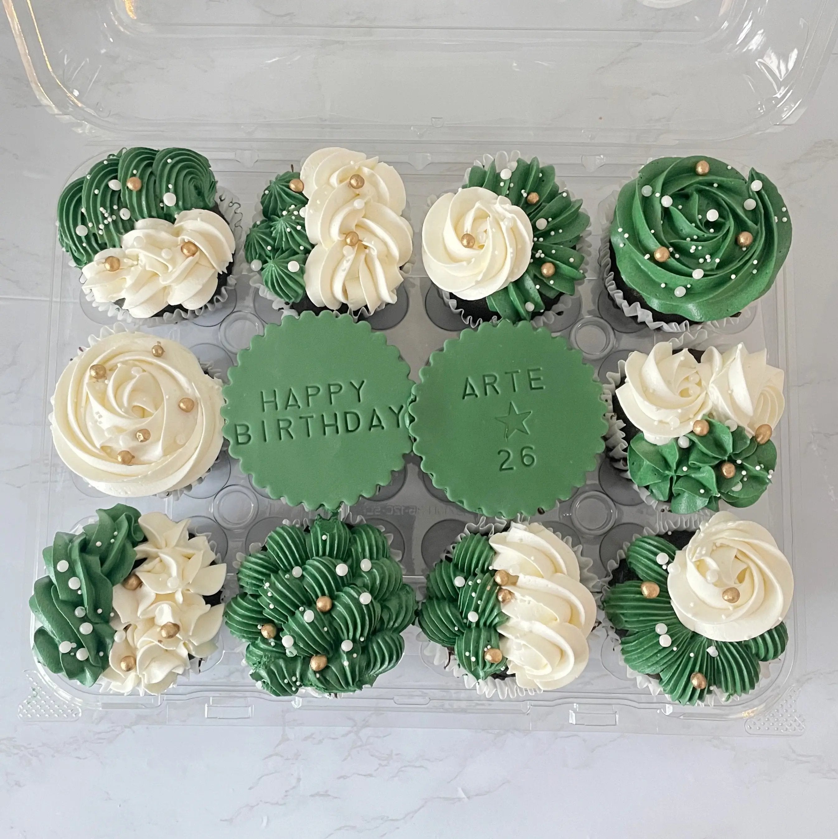 Celebration Message Cupcakes (per dozen)