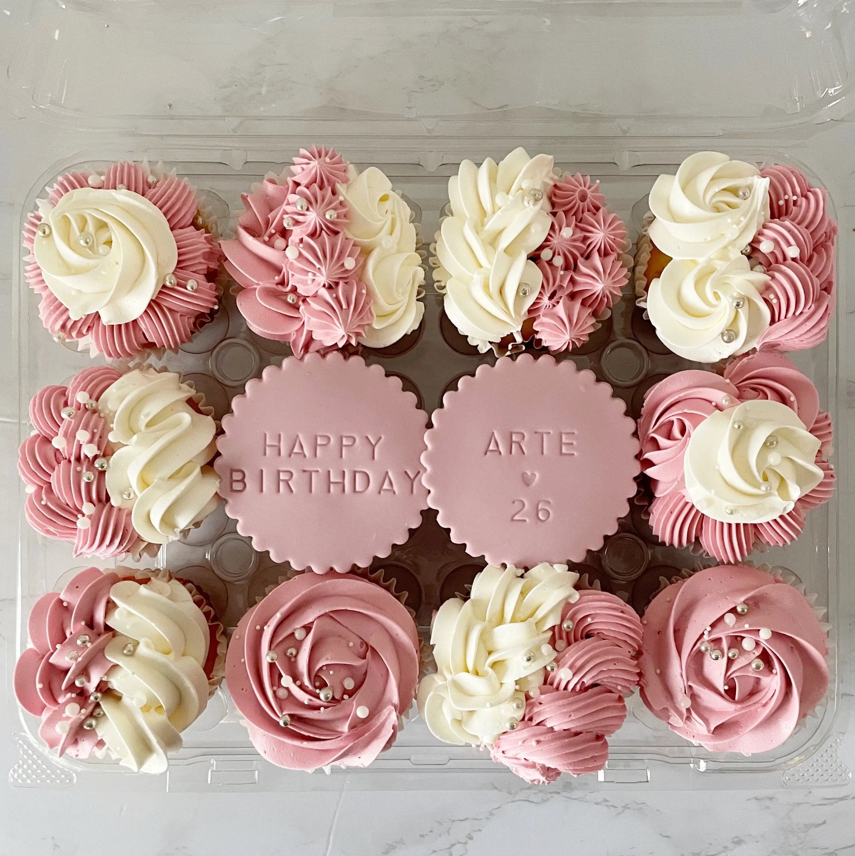 Celebration Message Cupcakes (per dozen)