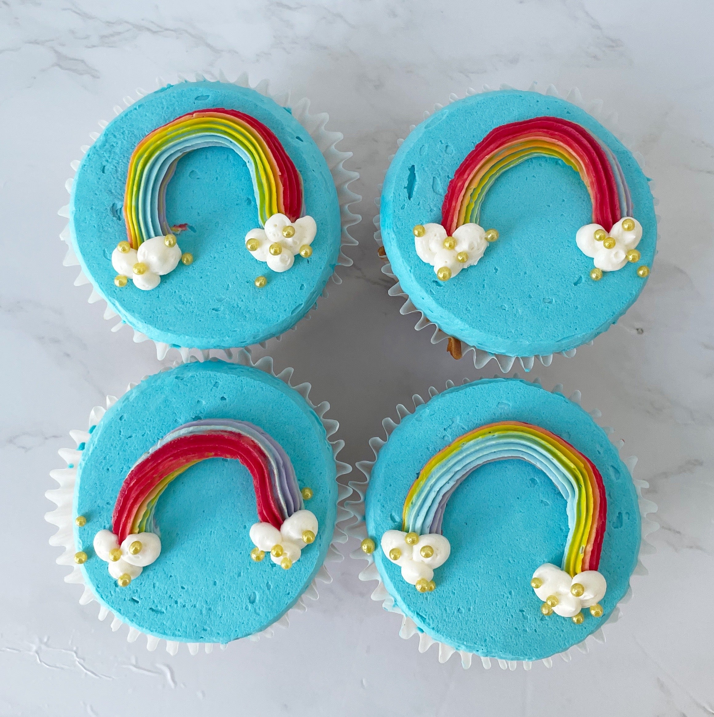 Rainbow Arch Cupcakes (per dozen)