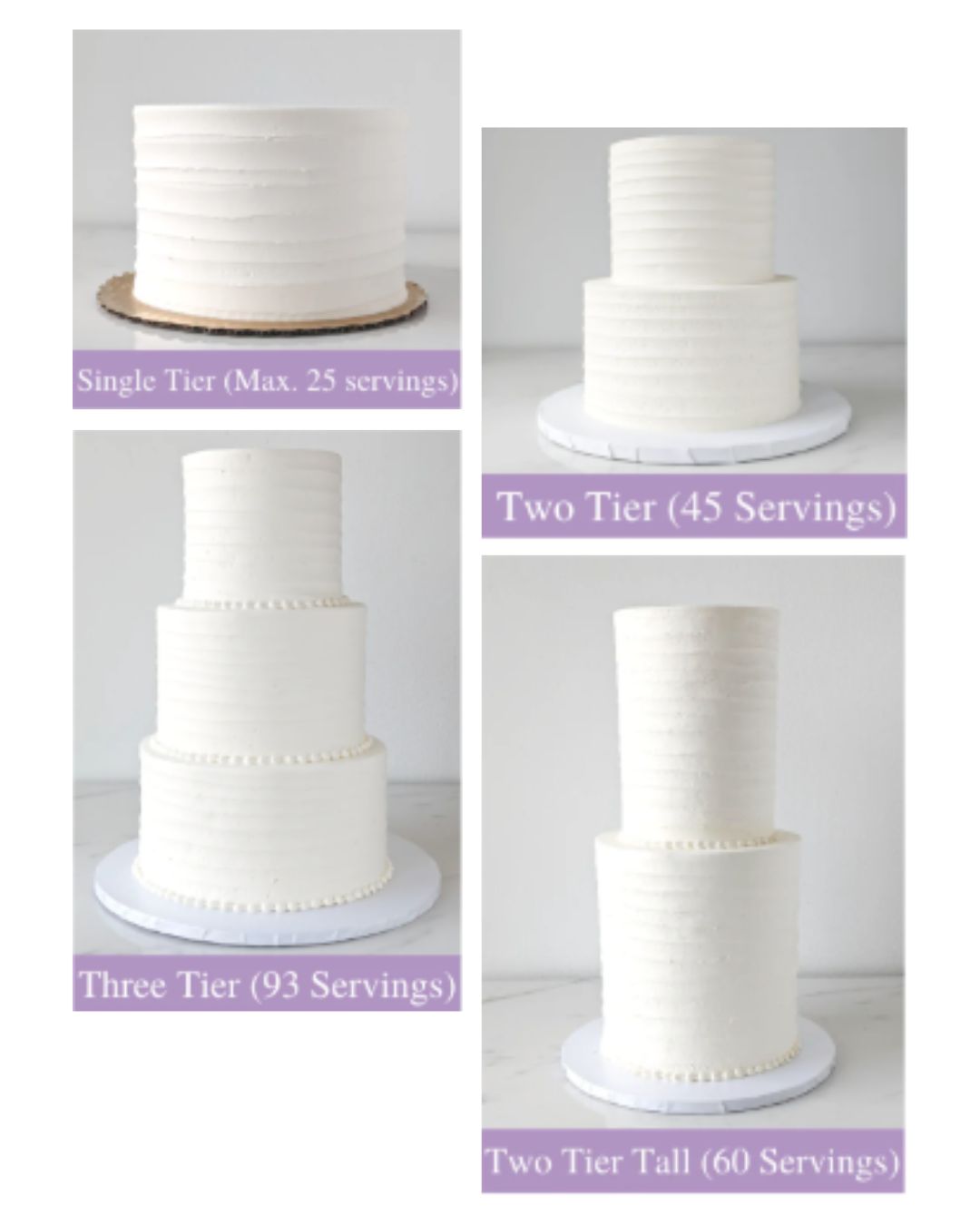 Beige Minimalist Cakes