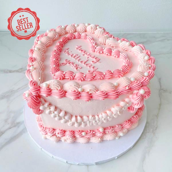 Heart Celebration Cake | Celebrity Cake Studio | Order a cake today!
