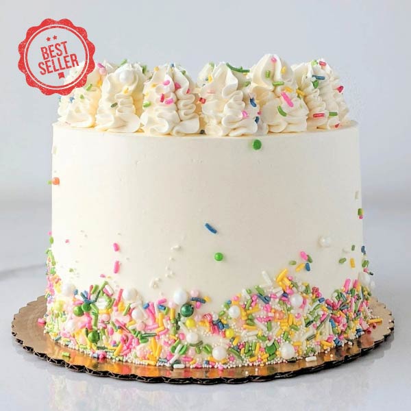 Vanilla Raspberry Cake | Celebrity Cake Studio | Order a cake today!