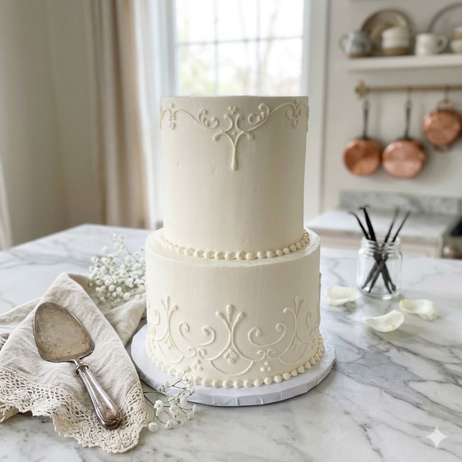 Delicate Scroll Cake