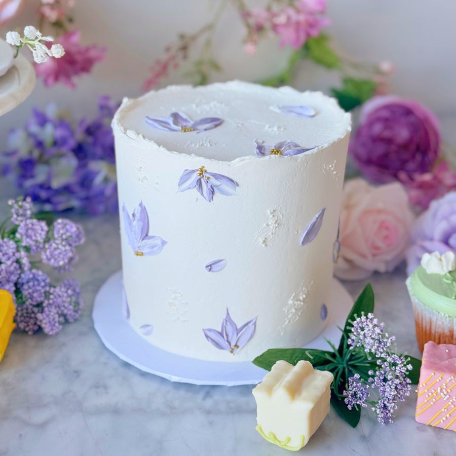 Spring Pastel Petals Cake