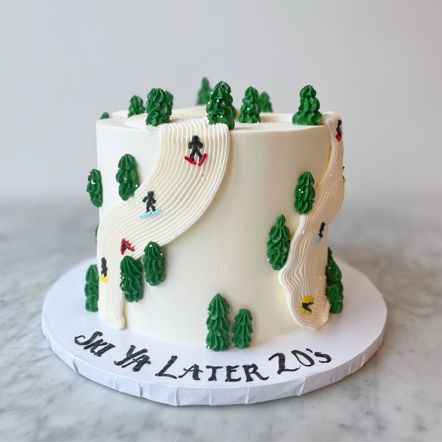 Ski Slope Cake