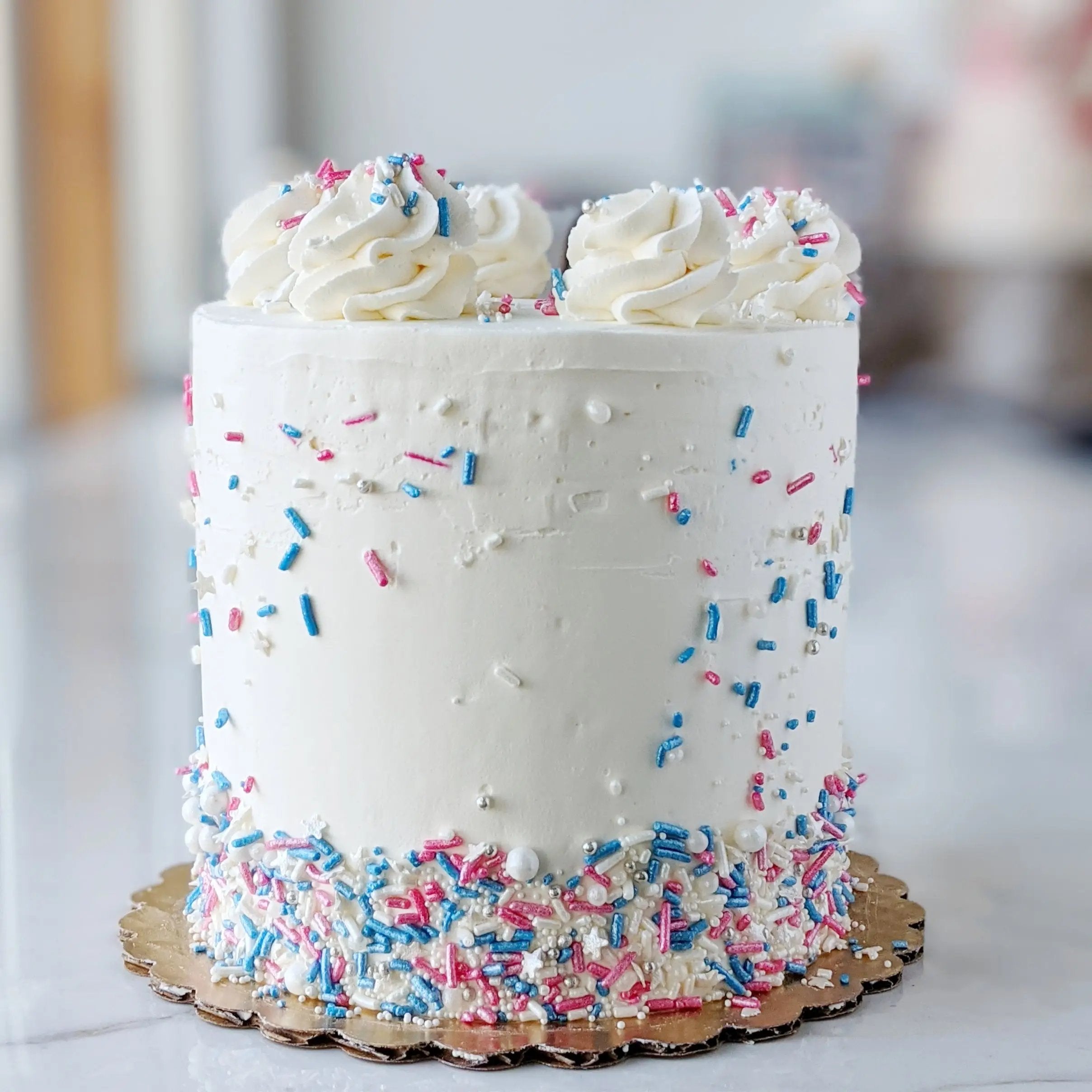 Gender Reveal Celebration Cake
