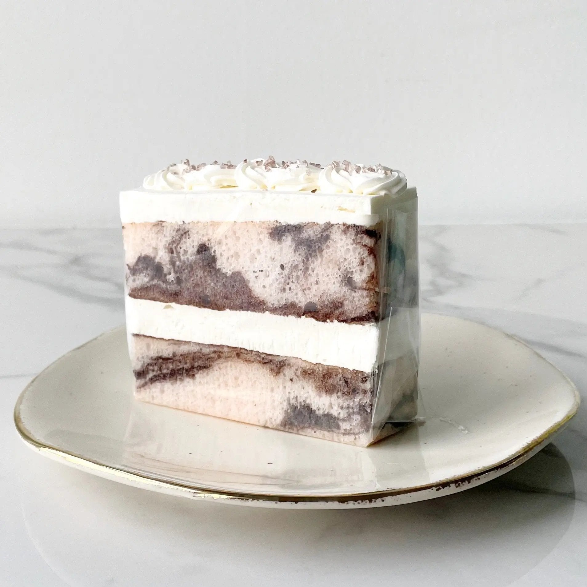 Pink Chocolate Swirl with White Chocolate Mousse Slice (4-pack)