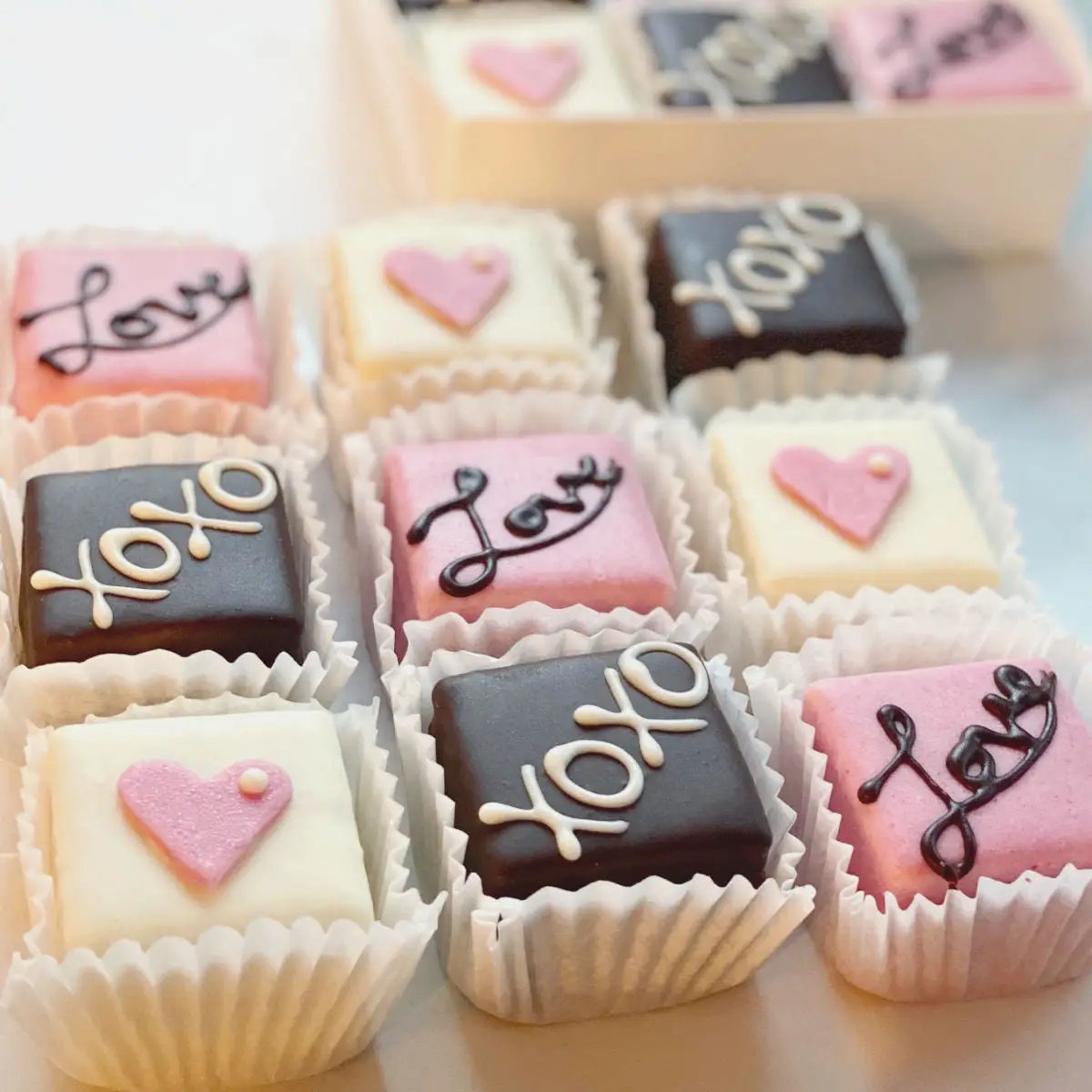 Love You More Tea Cakes - Celebrity Cake Studio