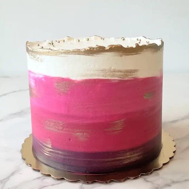 Viva Magenta Ombre Cake