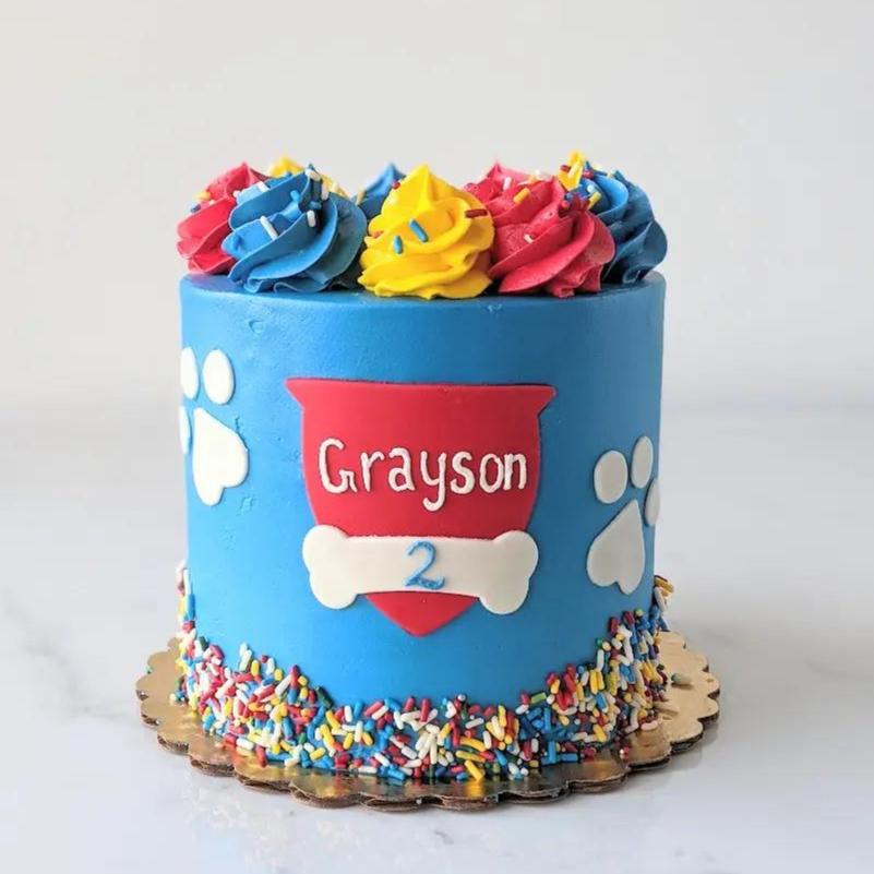 Paw Print Cake