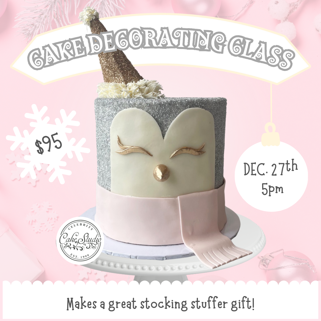 Cake Decorating Class - December 27th at 5pm - Penguin