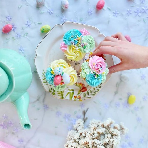 Easter Pastel Cupcakes