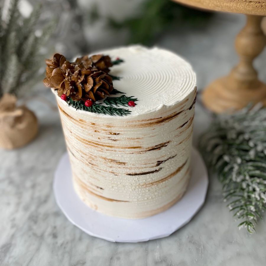 Snowy Aspen — Marble Eclair Cake