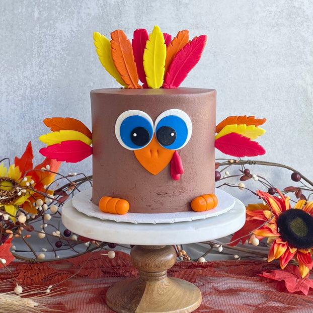 Start Gobblin' Thanksgiving Cake - Marble Chocolate Mousse