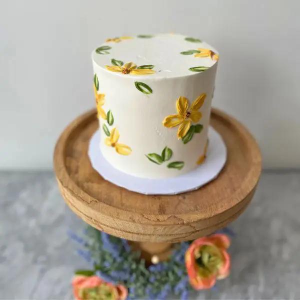 Spring White Lemon Cake