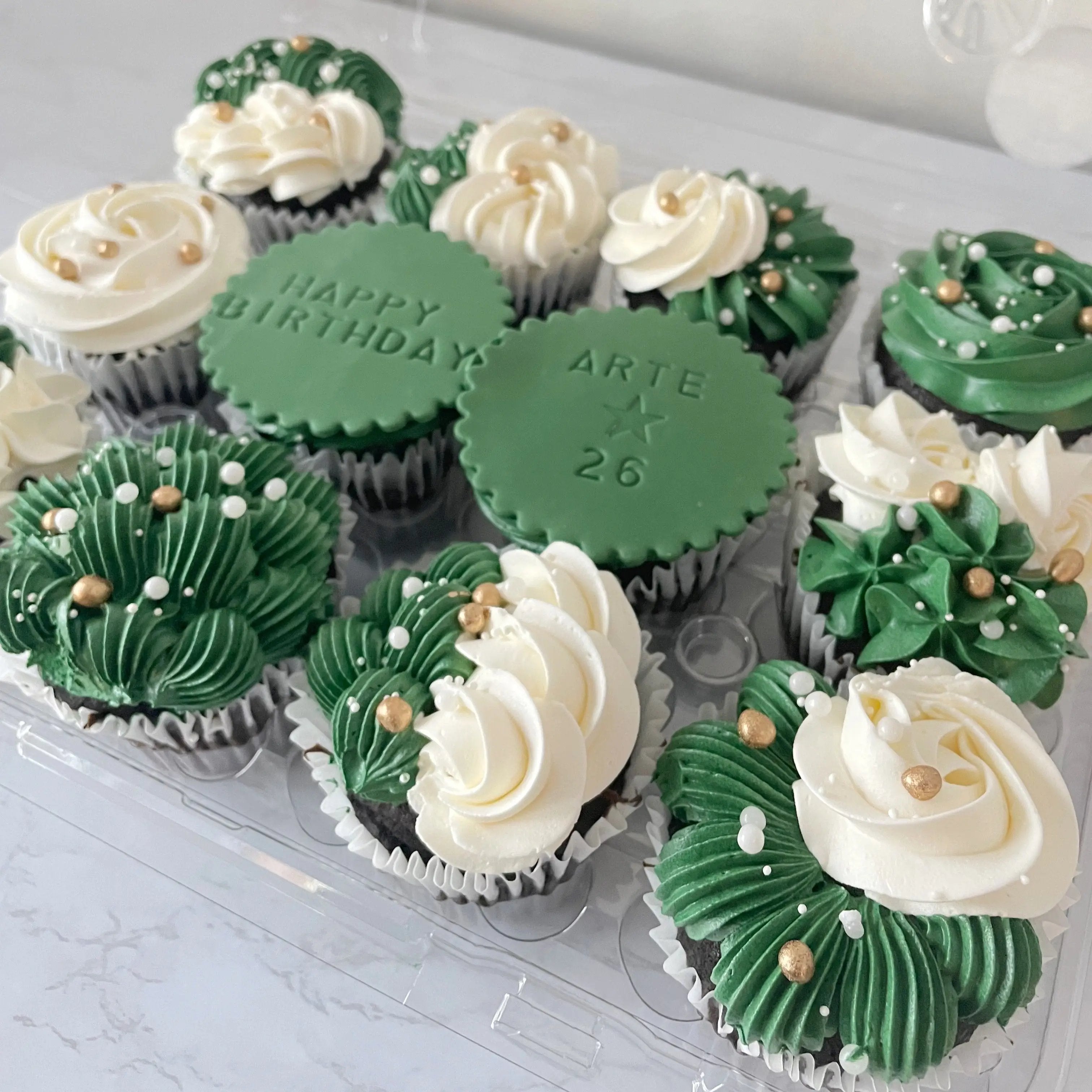 Celebration Message Cupcakes (per dozen)