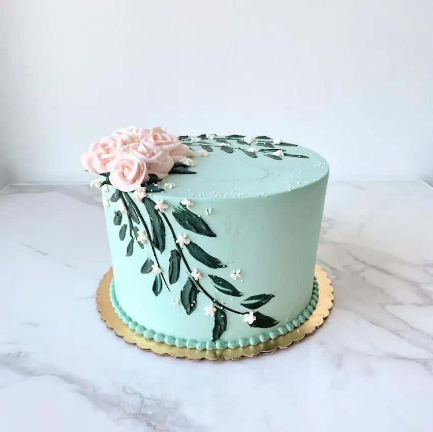 Enchanted Floral Cutting Cake