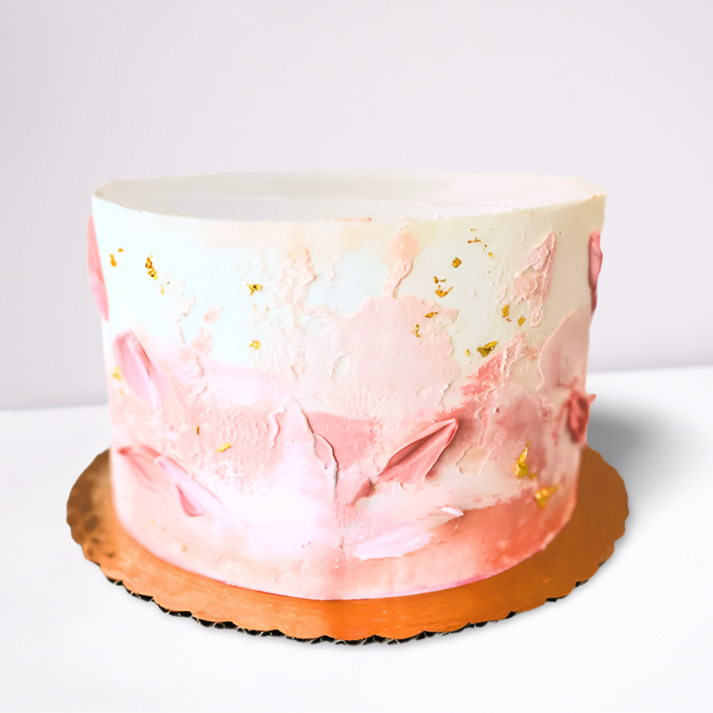 Abstract Petals Cutting Cake