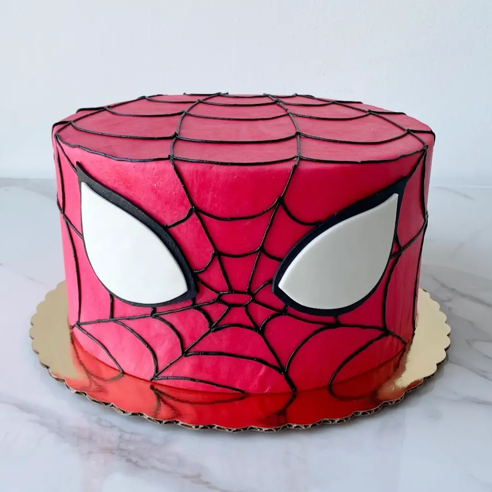 Spiderweb Mask Cake