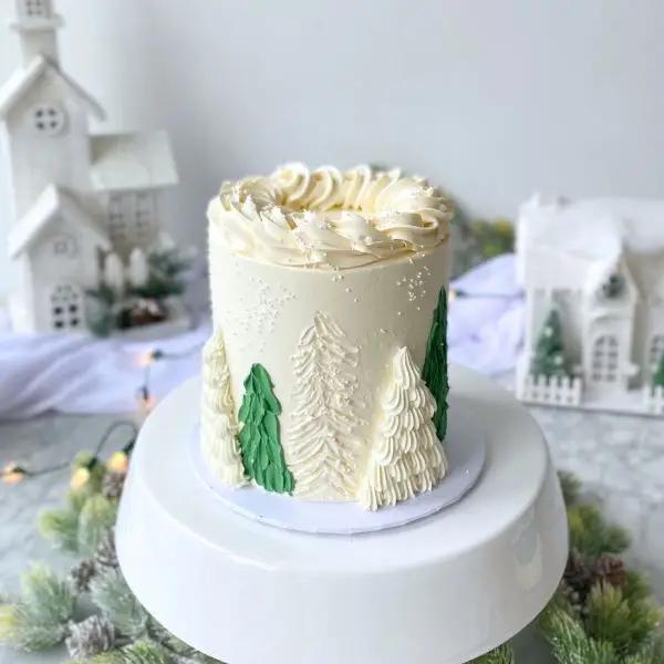 Winter Forest Cake – Lemon Mousse Delight | Celebrity Cake Studio