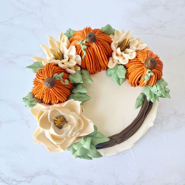 Autumn Chocolate Bavarian Cake