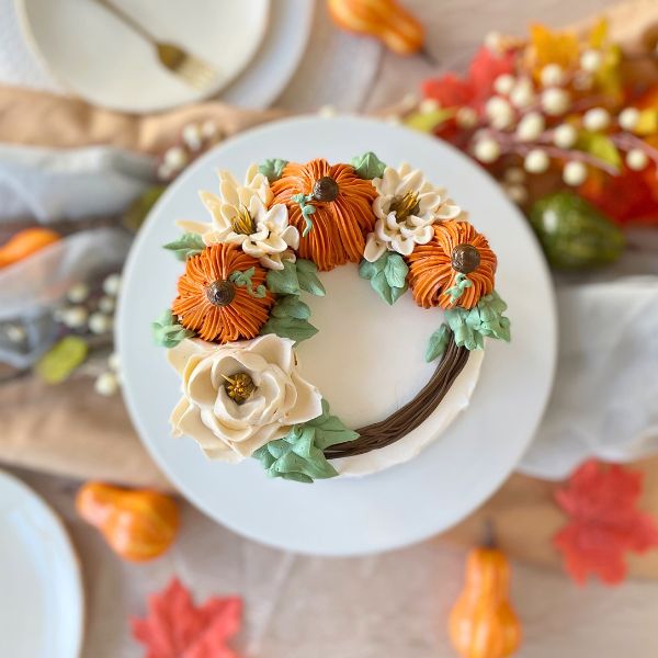 Autumn Chocolate Bavarian Cake