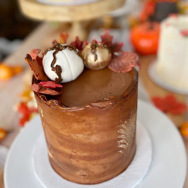 Autumn Chocolate Raspberry Cake