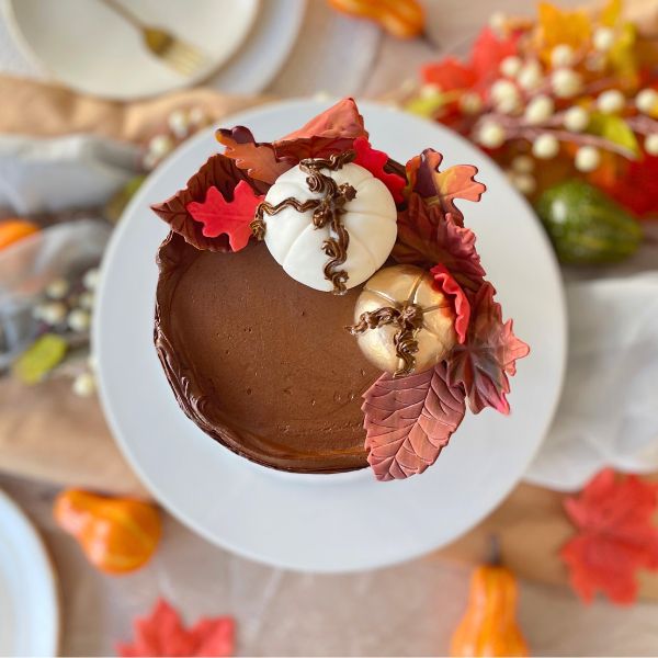 Autumn Chocolate Raspberry Cake