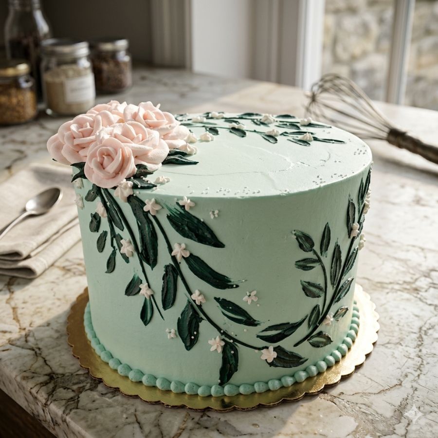 Enchanted Floral Cutting Cake