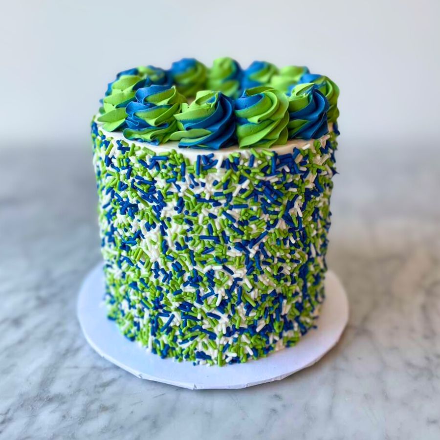 Game Day Cake | Marble Cake & Chocolate Mousse