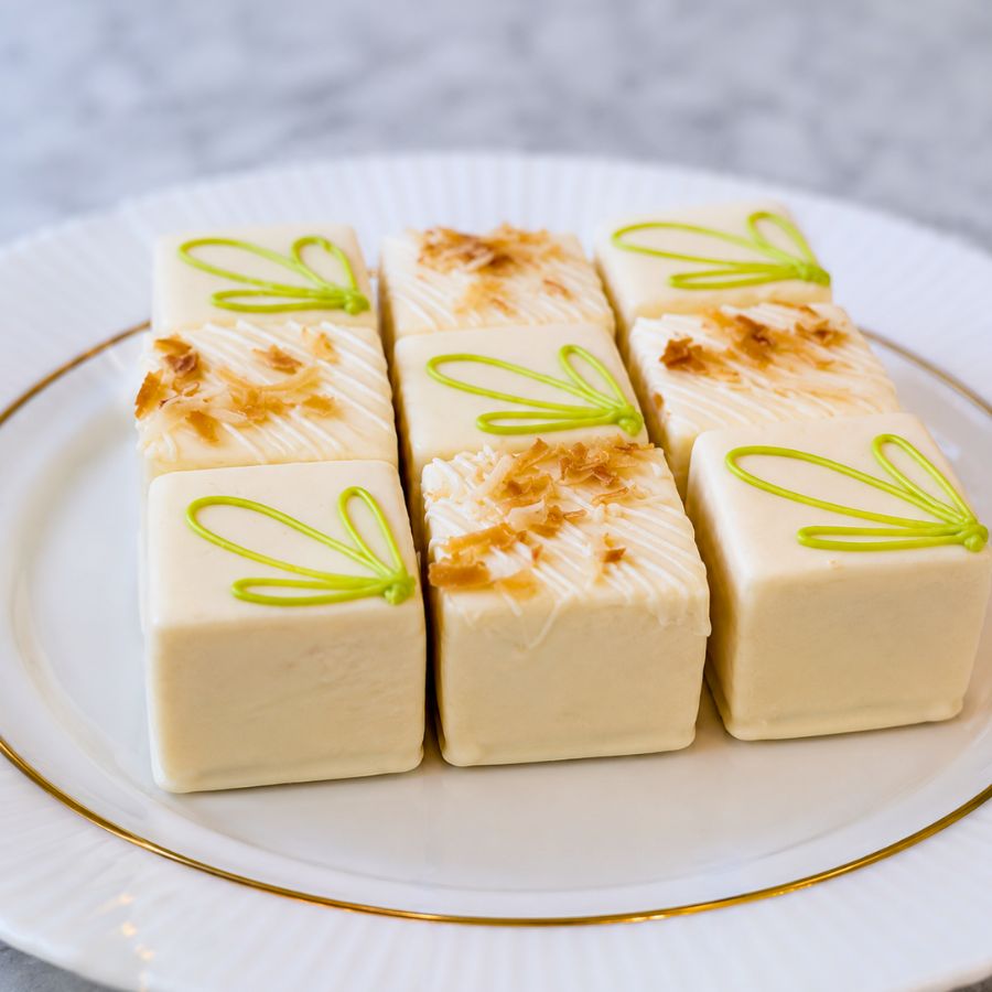 Lime In The Coconut Petit Fours