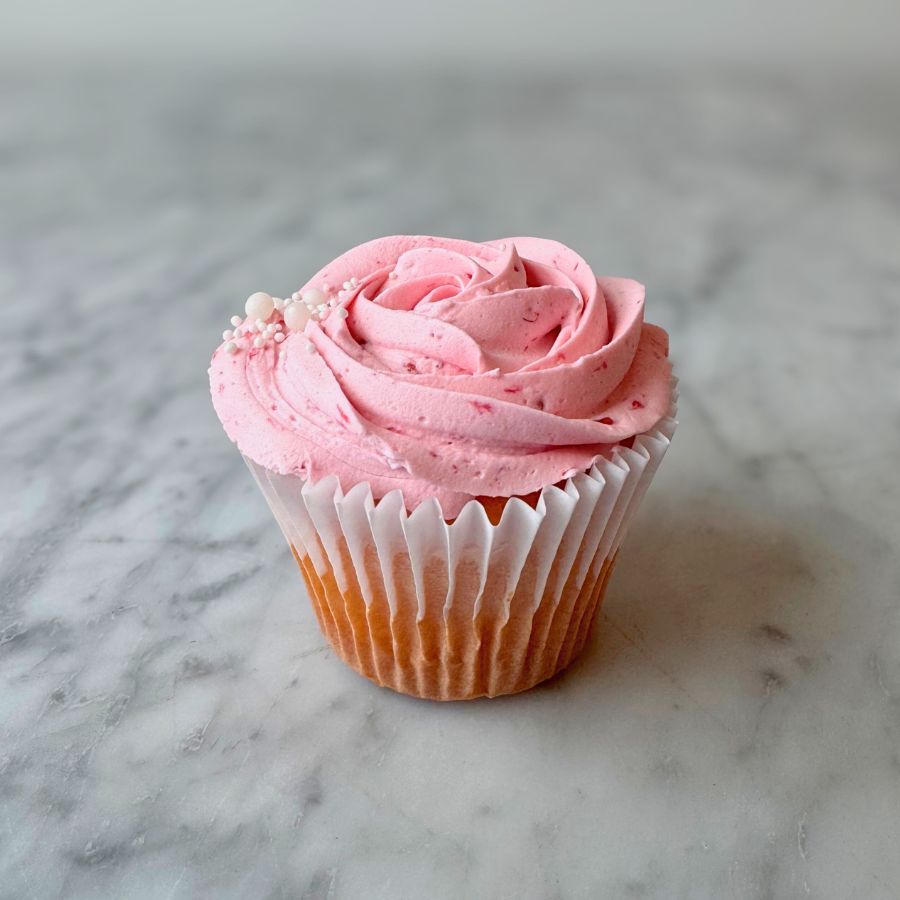 Pink Champagne Cupcake