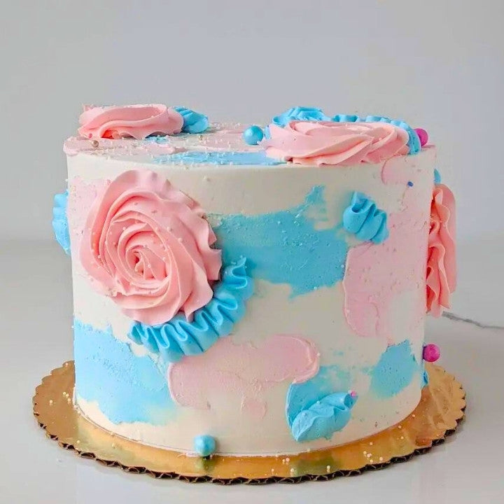 Gender Reveal Celebration Cake