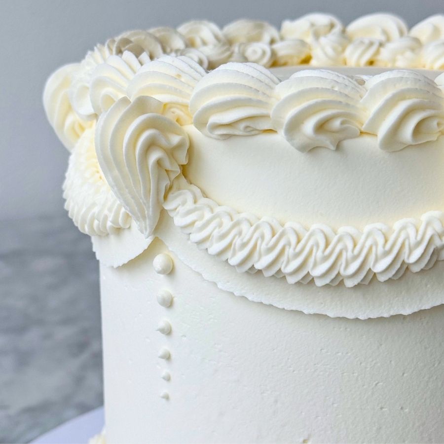 6" Timeless Piped Cake