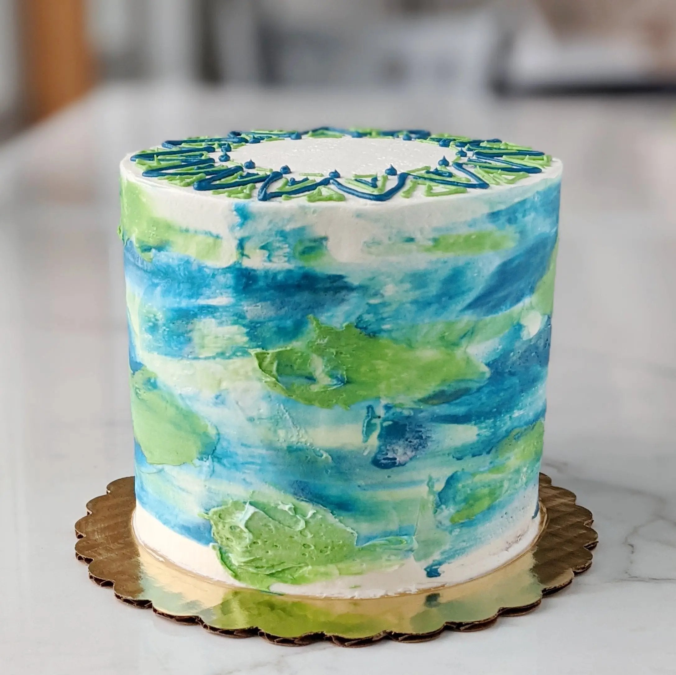 Watercolor Birthday Cake
