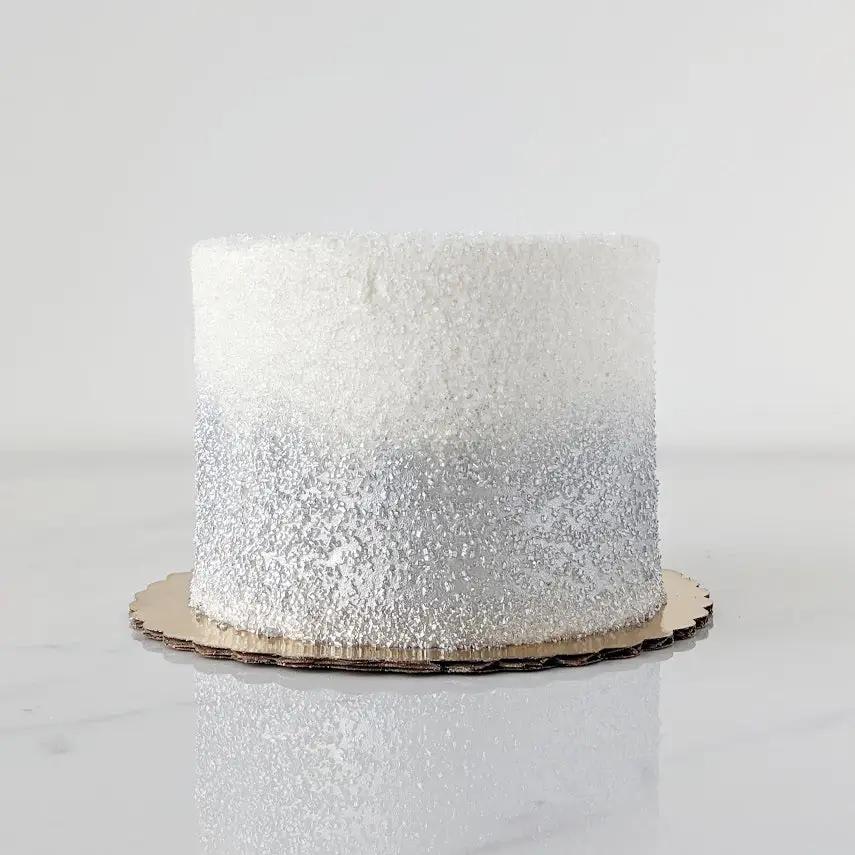 How to Create an Ombre Glitter Cake