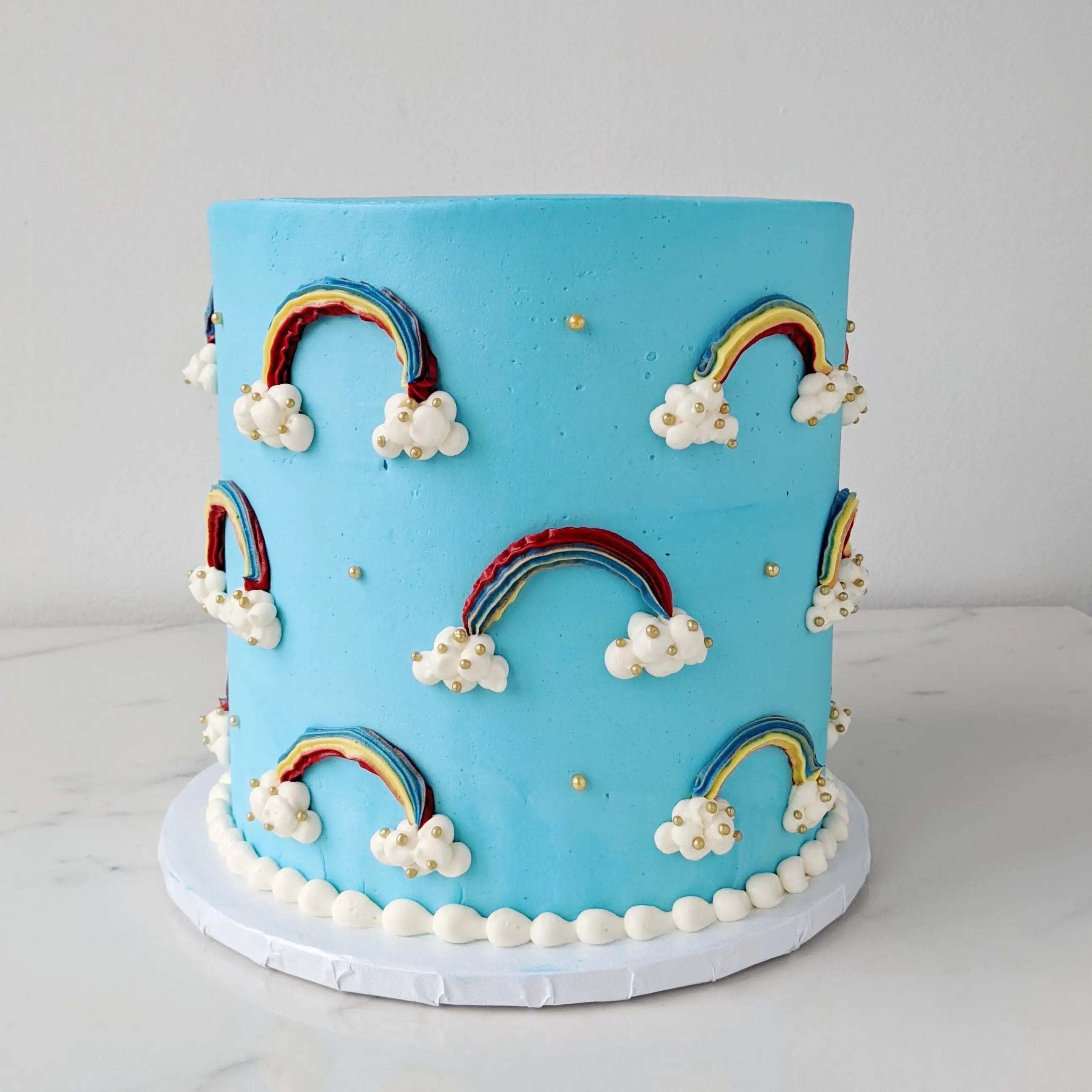 Blue Rainbow Cake