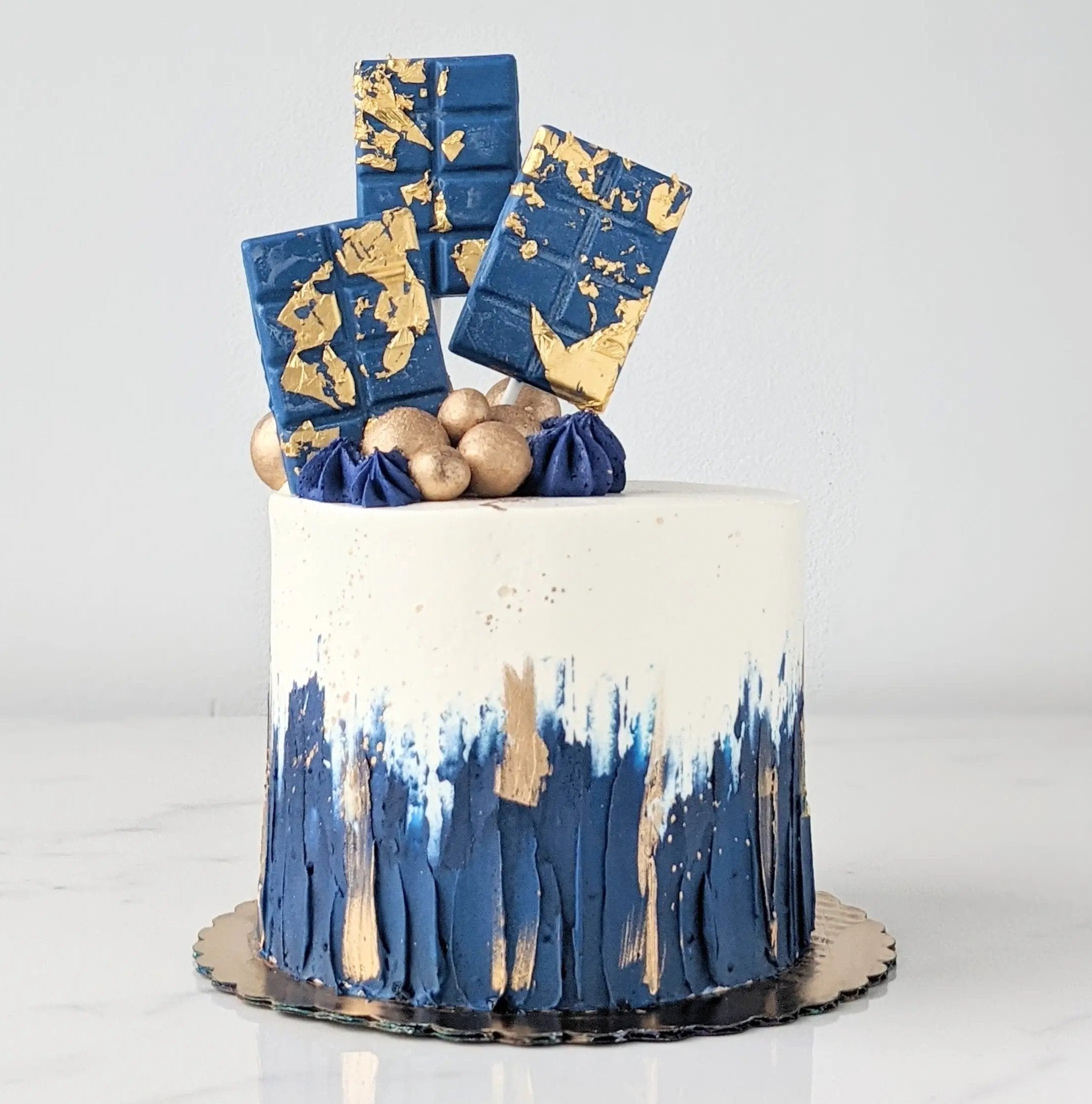 Navy Elegance Cake