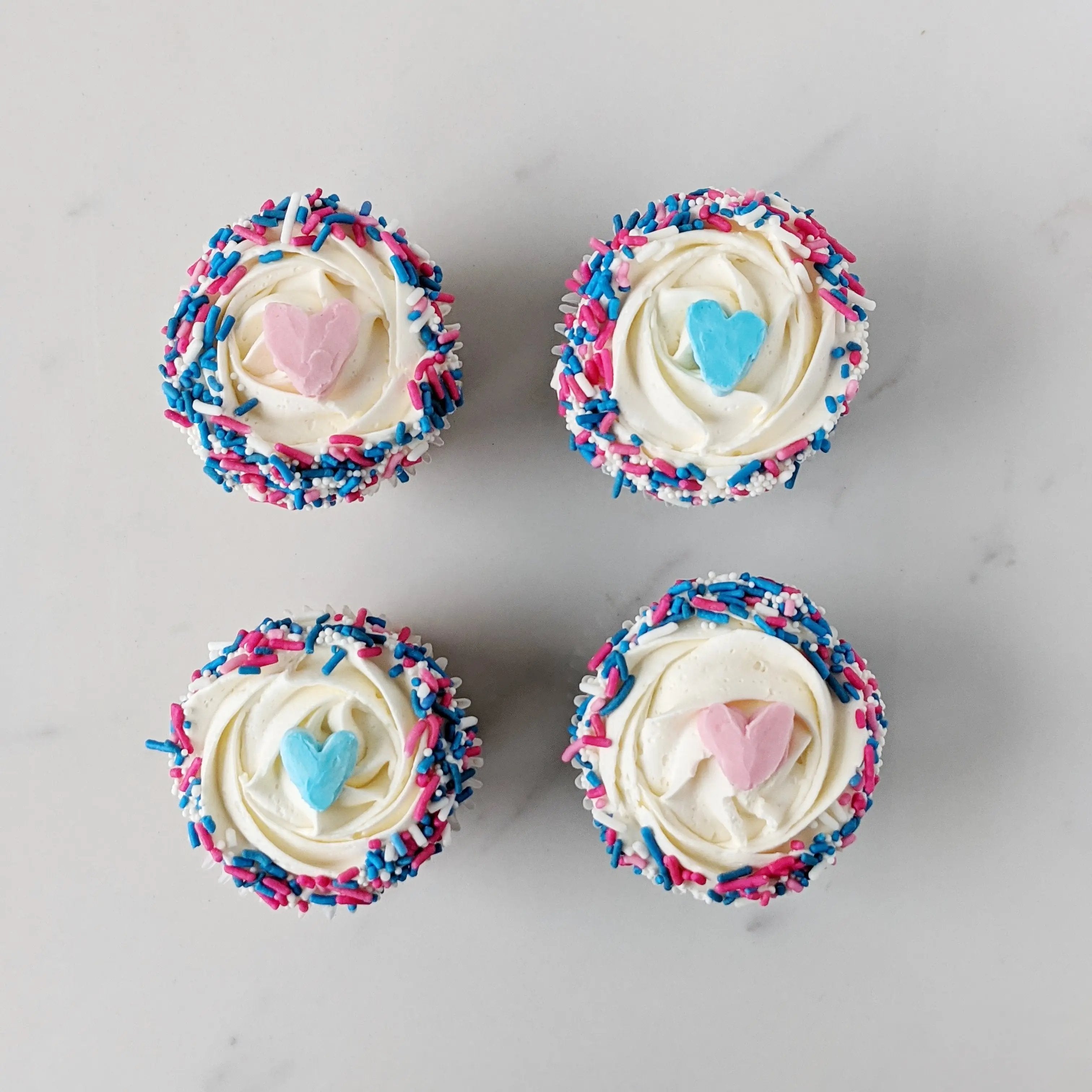 Gender Reveal Celebration Cupcakes (per dozen)