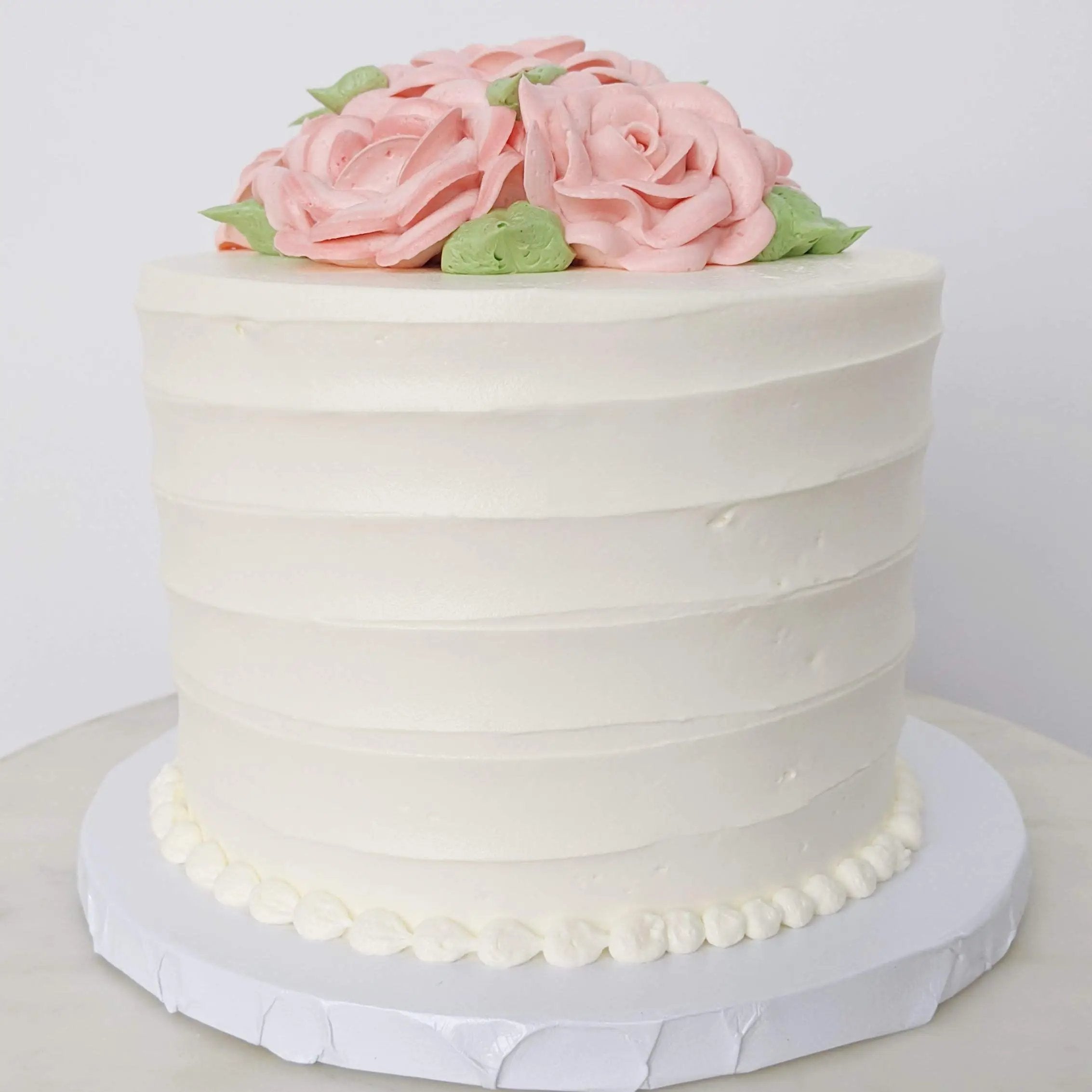 Single-tier Wedding Cake - Celebrity Cake Studio