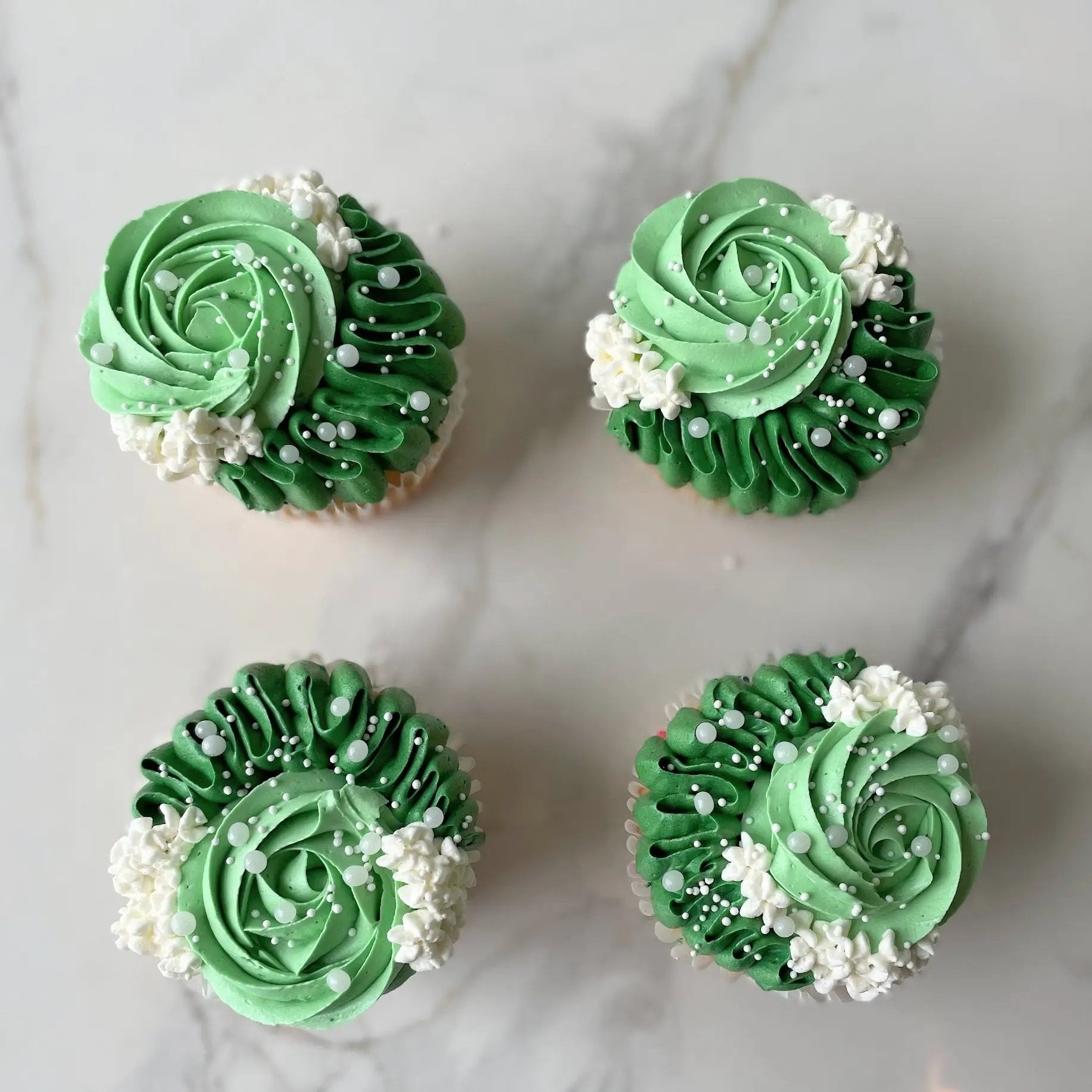 Buy Emerald Abstract Birthday Celebration Cupcakes | Celebrity Cake Studio