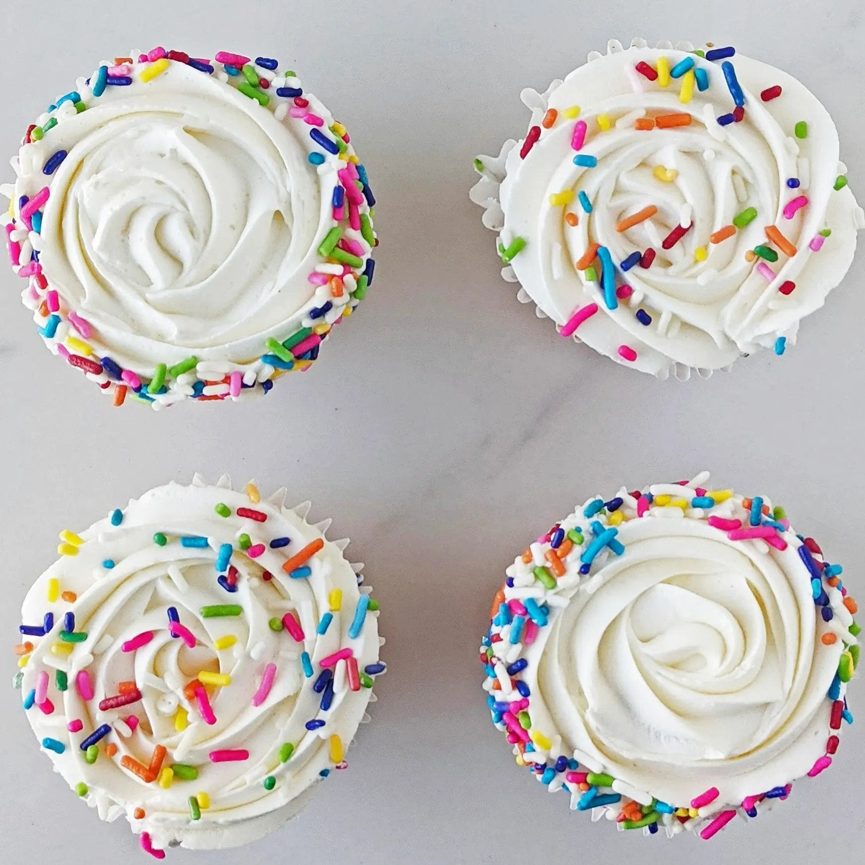 Birthday Confetti Cupcakes