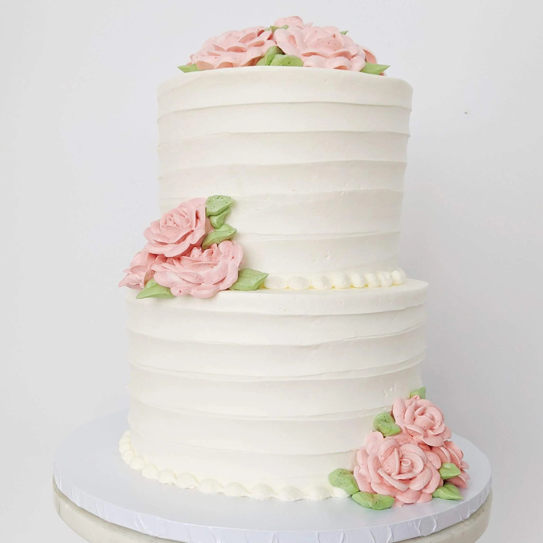 Two-tier Wedding Cake - Celebrity Cake Studio